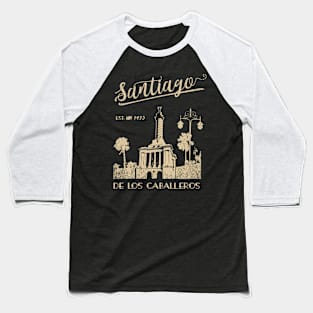 SANTIAGO De Los Caballeros Dominican Republic Vintage Baseball T-Shirt